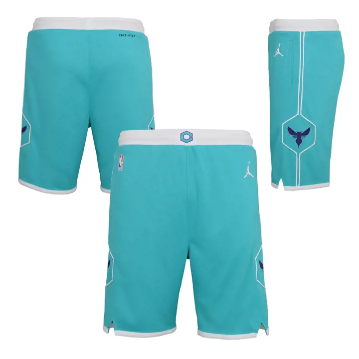 SHORT NBA Enfant Icon Swingman CHARLOTTE HORNETS NE vert sarcelle