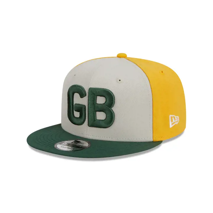 Green Bay Packers NFL 23 Casquette d'approche historique 9Fifty vert/gris/jaune