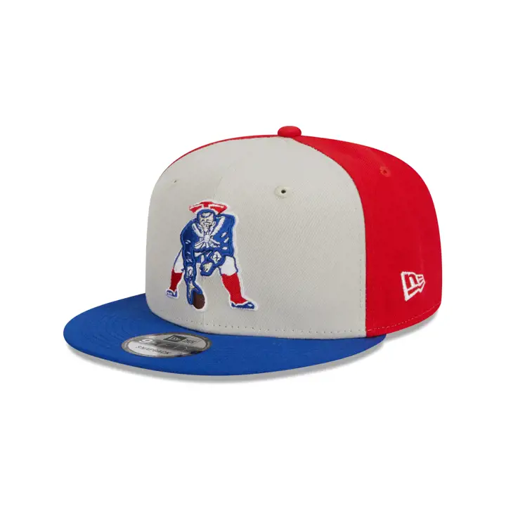 New England Patriots NFL 23 Casquette 9Fifty Historique Bleu/Gris