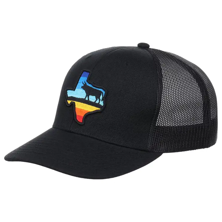 TEXAS LC Broderie Noire Vues noir