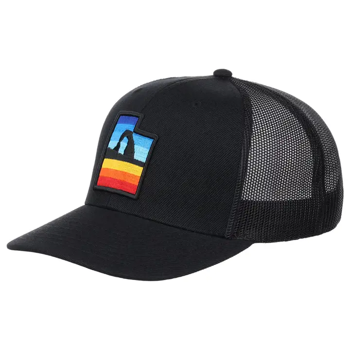 UTAH LC Broderie noire Vues  noir