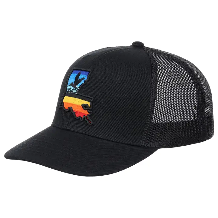Vues de la broderie noire LOUISIANA LC blk