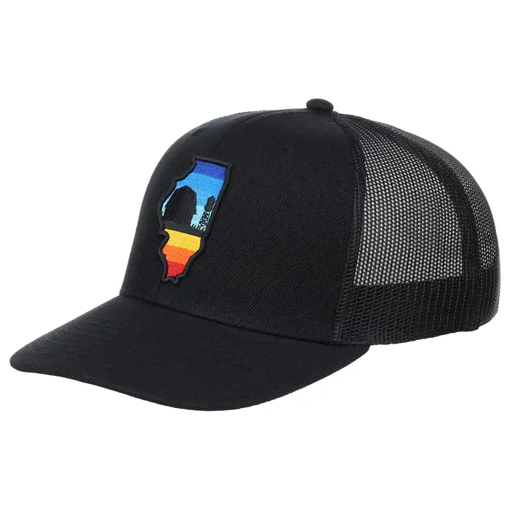 ILLINOIS LC Broderie Noire Vues  noir