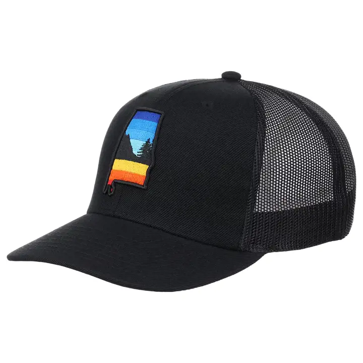 ALABAMA LC Broderie noire Vues  noir