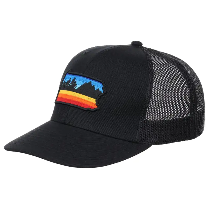 PENNSYLVANIA LC Broderie noire Vues noir