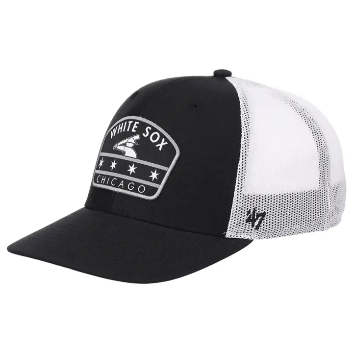 Casquette de baseball '47 Trucker MLB Chicago White Sox à écusson régional, noire