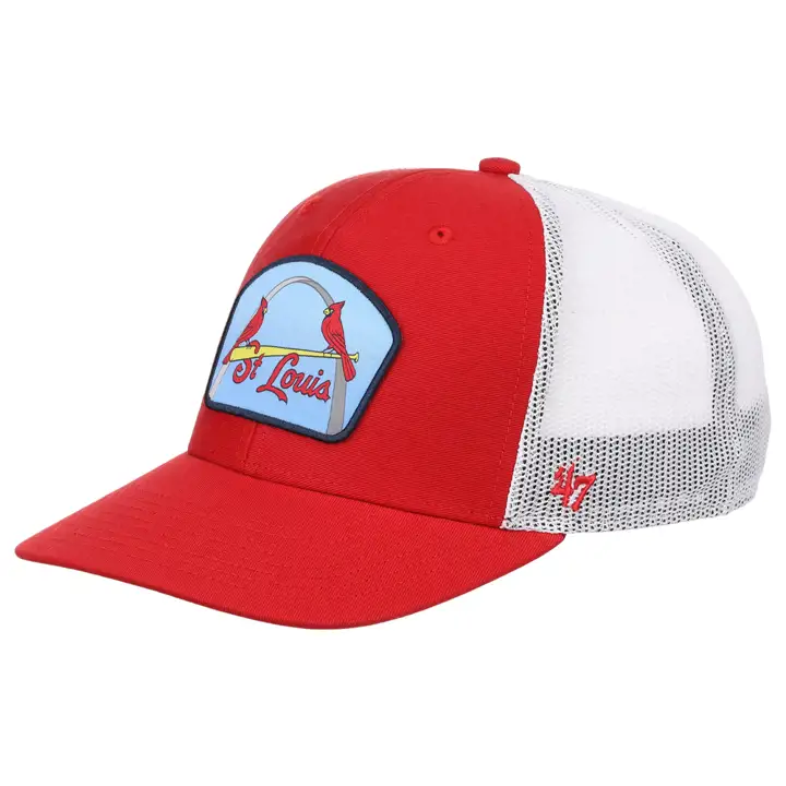 Casquette Trucker rouge '47 St. Louis Cardinals MLB Region Patch