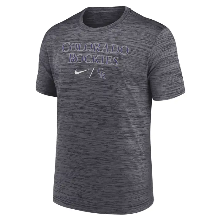 T-shirt Colorado Rockies MLB Velocity Gametime noir