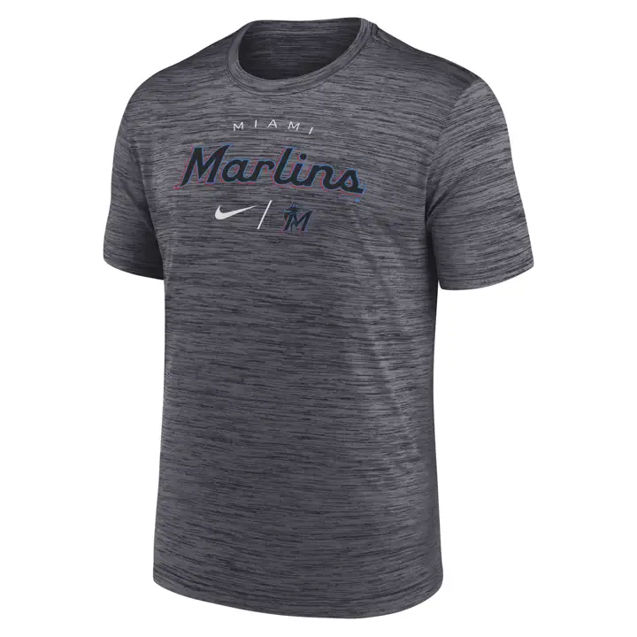 T-shirt Miami Marlins MLB Velocity Gametime noir