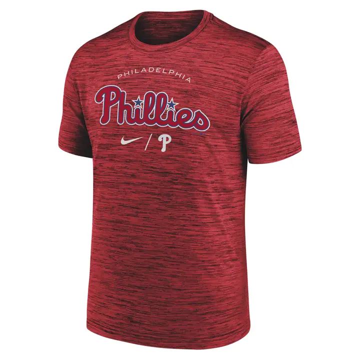 T-shirt rouge Philadelphia Phillies MLB Velocity Gametime
