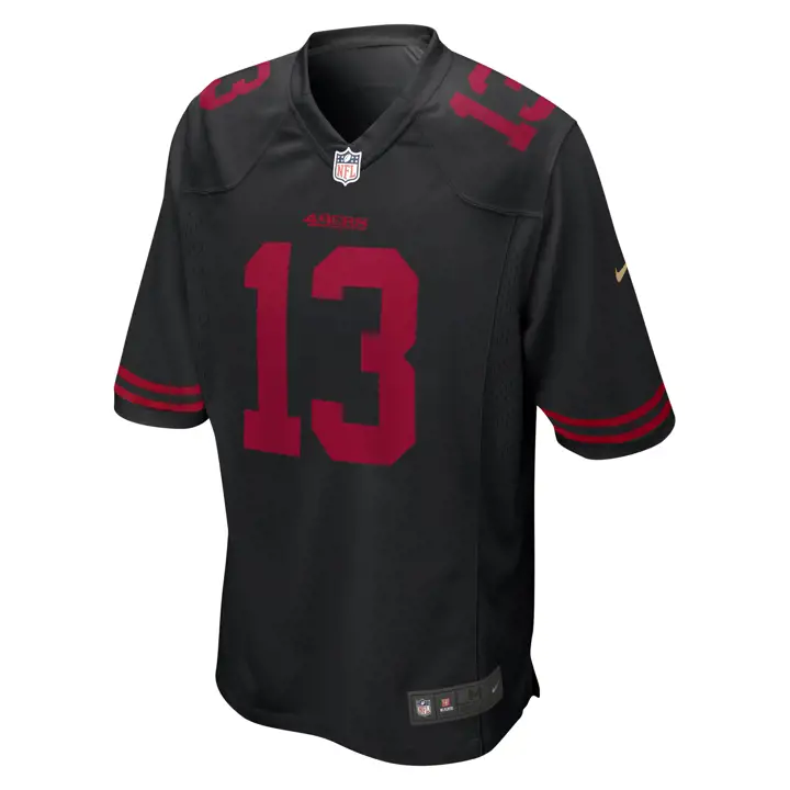 Maillot de match NFL 49ERS Brock Purdy noir