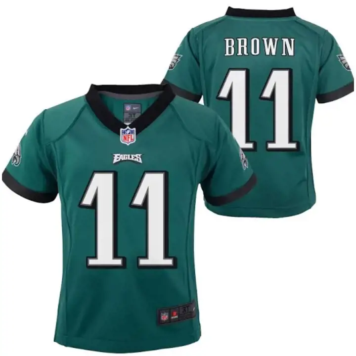 Maillot de match NFL EAGLES Jeune AJ Brown sarcelle