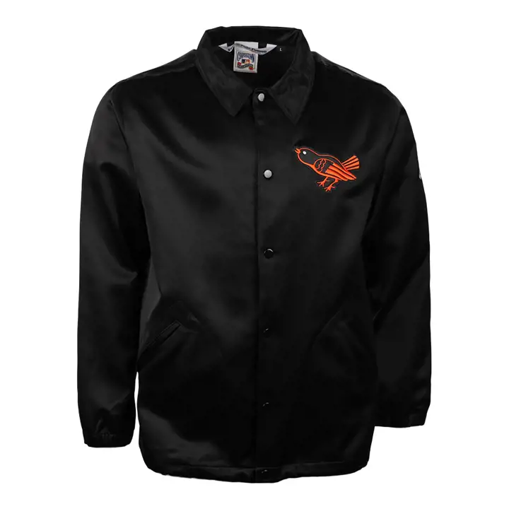 Coupe-vent satiné MLB Baltimore Orioles 1964 NOIR