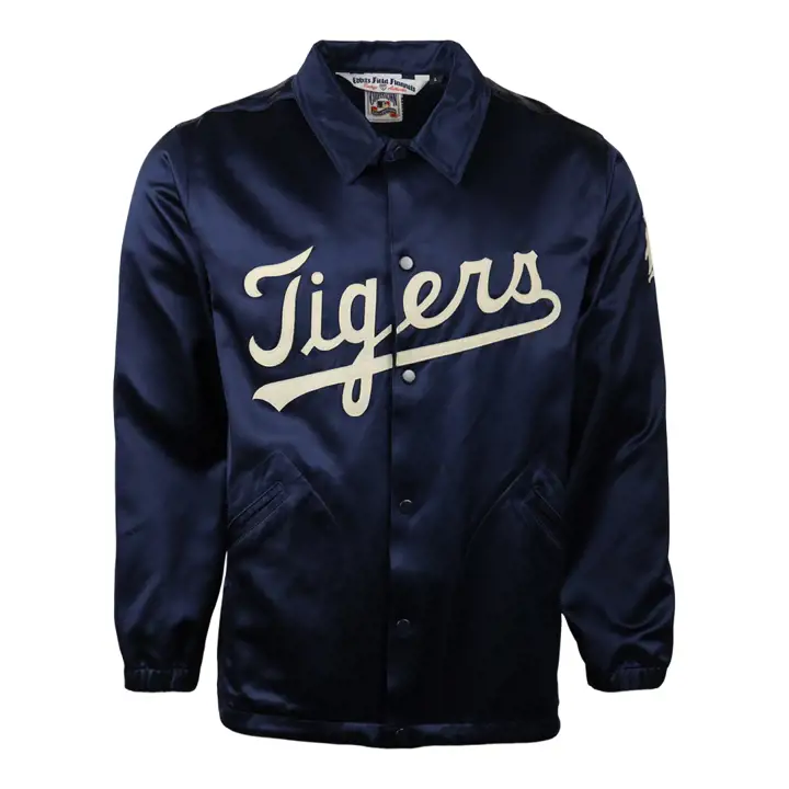 Coupe-vent satiné MLB Detroit Tigers 1960 BLEU MARINE