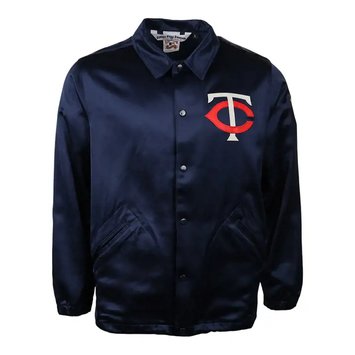 Coupe-vent satiné des Twins du Minnesota MLB 1966 BLEU MARINE