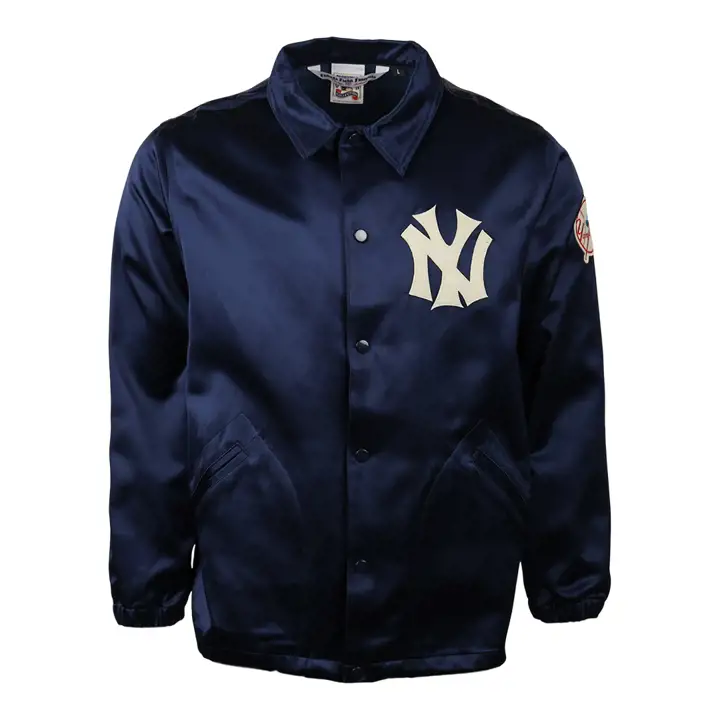 Coupe-vent satiné MLB des Yankees de New York 1946 MARINE