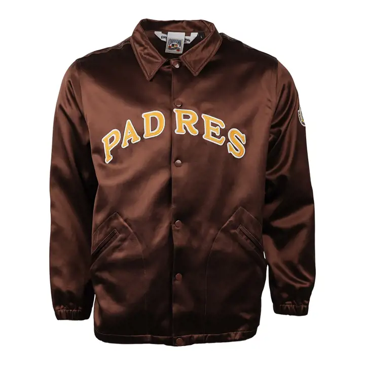 Coupe-vent satiné MLB San Diego Padres 1969 BRN