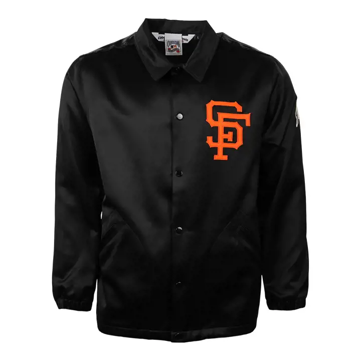 Coupe-vent satiné MLB San Francisco Giants 1958 NOIR