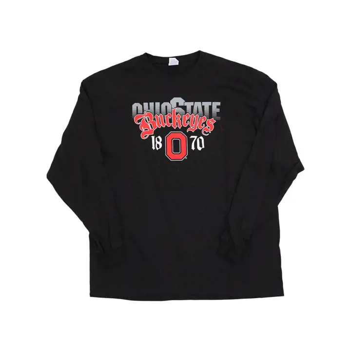 T-shirt manches longues NCAA Ohio State Buckeyes 1870 DS BLK