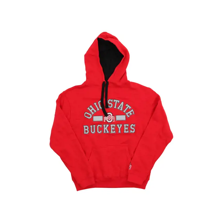 Ohio State Buckeyes NCAA Sweat à Capuche Polaire Rouge Brodé DS NE