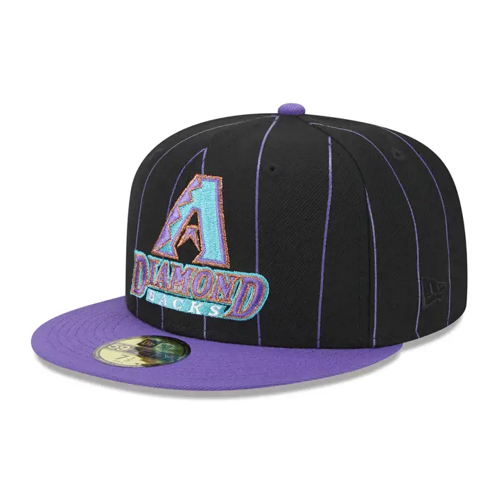 Arizona Diamondbacks MLB Prime Pinstripe 59FIFTY noi/vio/ver