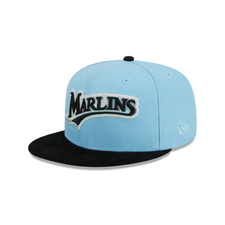 Florida Marlins MLB Noir et bleu 59FIFTY  skbl/blk/gry