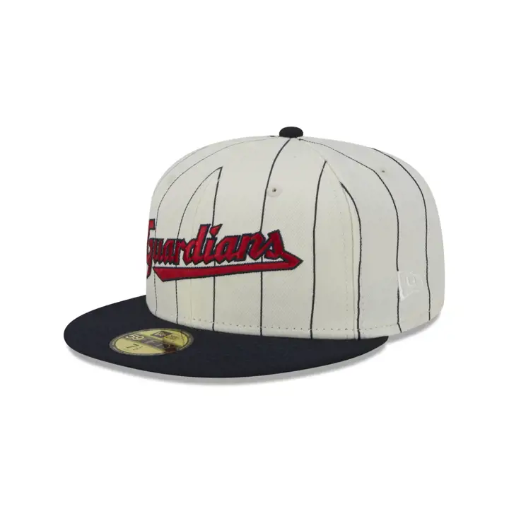 Cleveland Guardians MLB Rayure Fine Cassé 59FIFTY ivo/nav