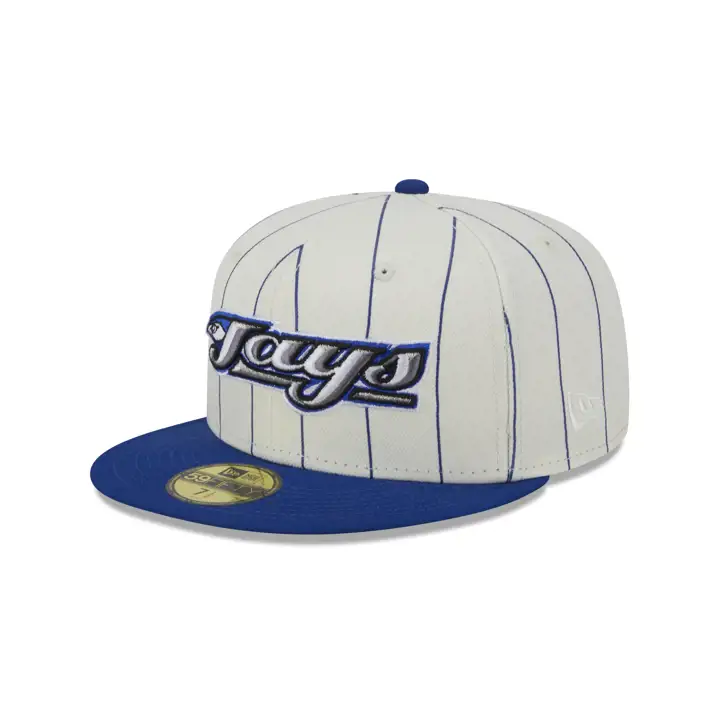 Toronto Blue Jays MLB Rayures Fines Écrues 59FIFTY ivoire/bleu/