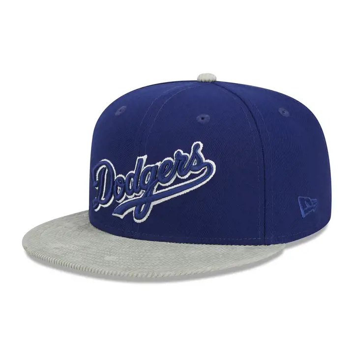 Visière en velours côtelé 59FIFTY MLB Los Angeles Dodgers bleu/gris/vert