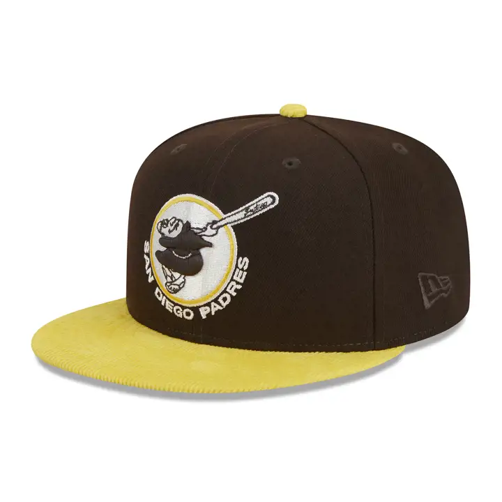 Visière San Diego Padres MLB Cord 59FIFTY marron/jaune/vert