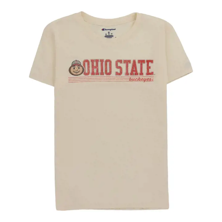 T-shirt vintage femme Ohio State Buckeyes NCAA 23 avoine