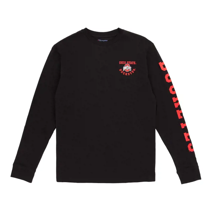 T-shirt Ohio State Buckeyes NCAA 3 Hit manches longues 23 noir