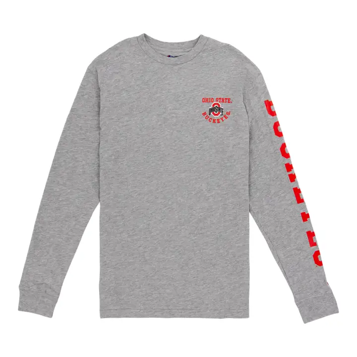 T-shirt Buckeyes de l'Ohio State NCAA 3 Hit manches longues 23 gris
