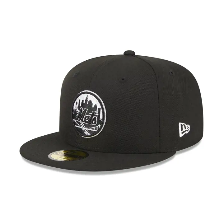 New York Mets MLB LHD Fashion Core 59FIFTY  blk/wht/gry