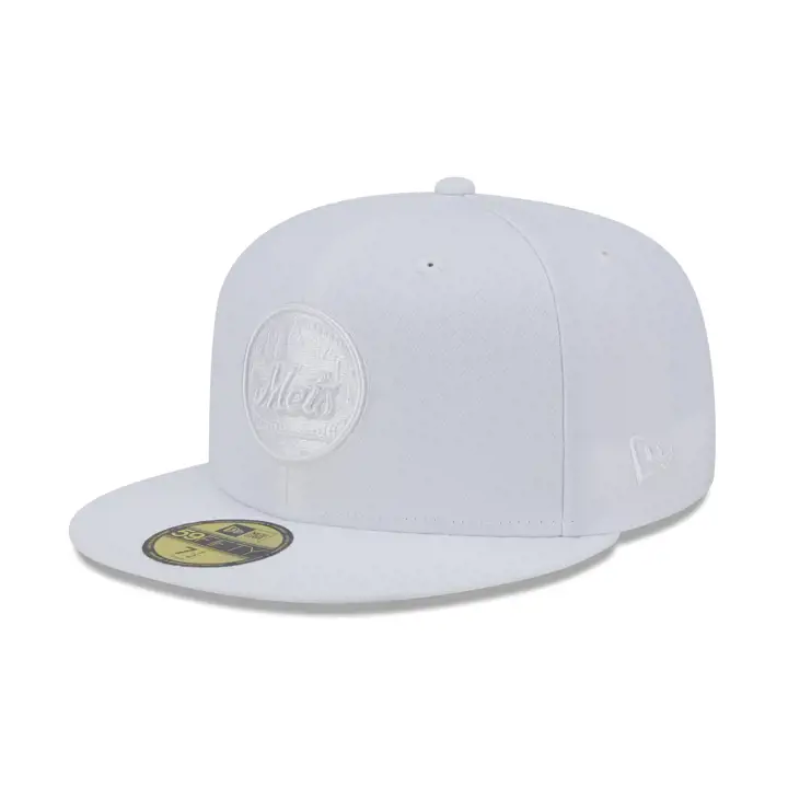 New York Mets MLB LHD Fashion Core 59FIFTY  wht/wht/gry