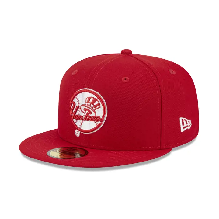 New York Yankees MLB LHD Fashion Core 59FIFTY rouge/rouge/gris