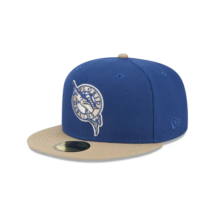 Casquette 59FIFTY MLB Songbird Sand des Florida Marlins bleu/camel/gris