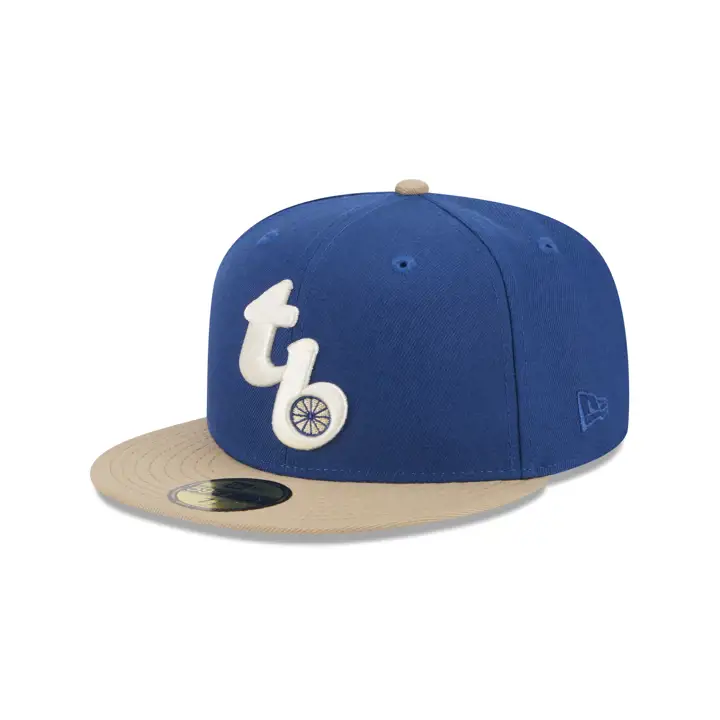 Casquette 59FIFTY Songbird Sand des Tampa Bay Rays de la MLB bleu/chameau/gris