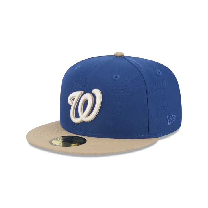 Casquette 59FIFTY MLB Songbird Sand des Washington Nationals, bleu/chameau/g