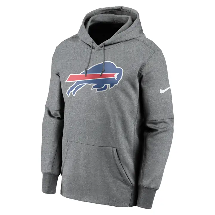 Sweat à capuche thermique NFL Buffalo Bills Logo 23 GRIS FONCÉ