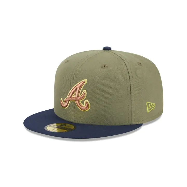 Atlanta Braves MLB Tropical Tree 59FIFTY vert/bleu/rouge-orangé