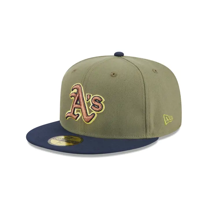 Casquette 59FIFTY Oakland Athletics MLB Tropical Tree vert/bleu/orange-rouge