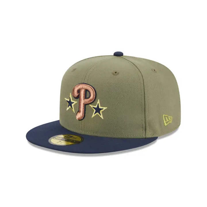 Casquette 59FIFTY Philadelphia Phillies MLB Tropical Tree verte/bleue/orange