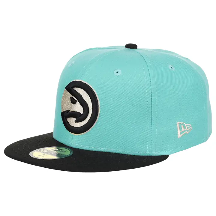 Atlanta Hawks NBA Mint Noir 59FIFTY LGRN/BLK/SILV