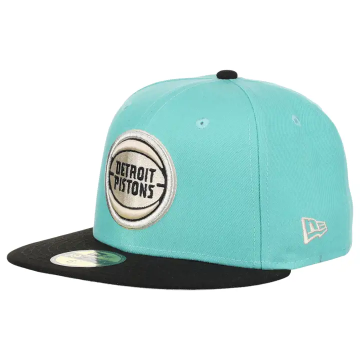 Detroit Pistons NBA Mint Noir 59FIFTY LGRN/BLK/SILV