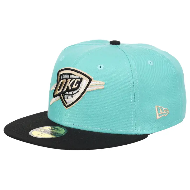 Casquette NBA 59FIFTY Oklahoma City Thunder Menthe Noire LGRN/BLK/SILV