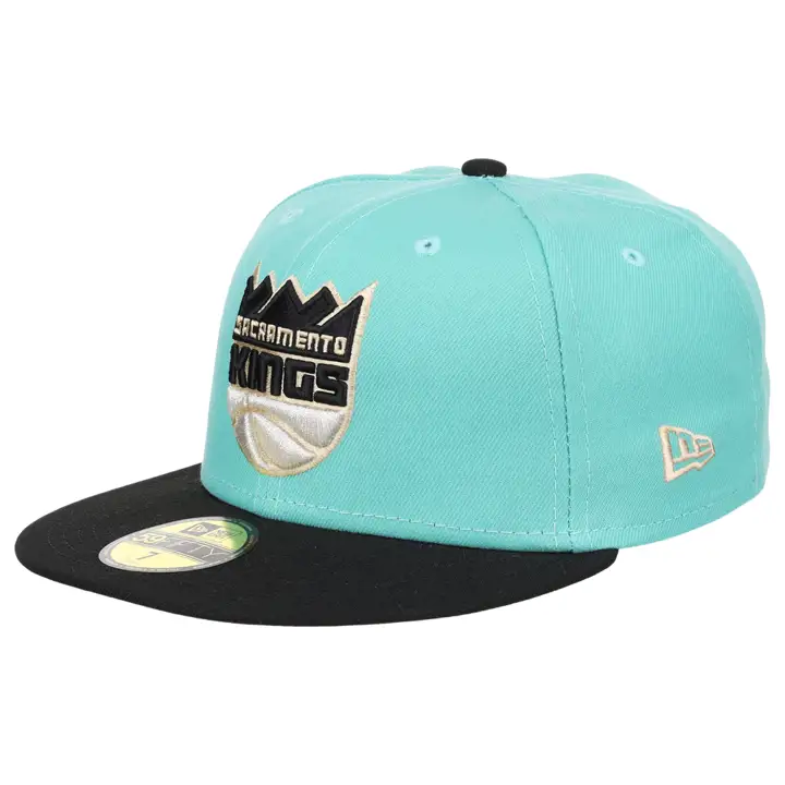 Sacramento Kings NBA Mint Noir 59FIFTY LGRN/BLK/SILV