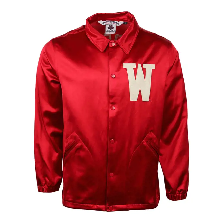 Blouson coupe-vent satiné Wisconsin Badgers NCAA ROUGE