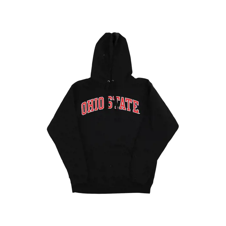 Ohio State Buckeyes NCAA Sweat à capuche noir cintré DS BLK
