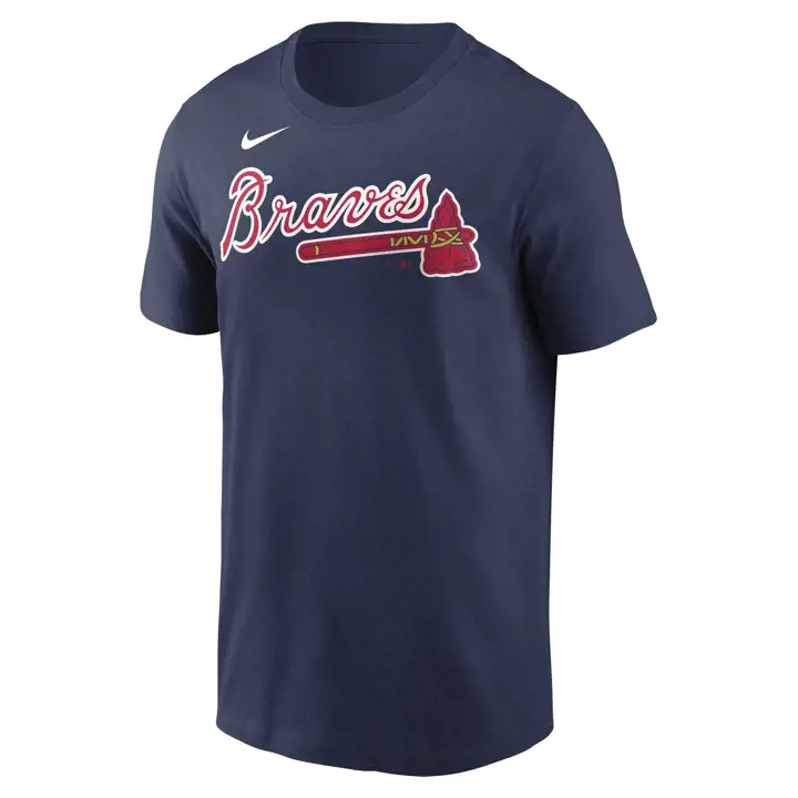 T-shirt Nike MLB Atlanta Braves Coop N&N pour homme – Marine
